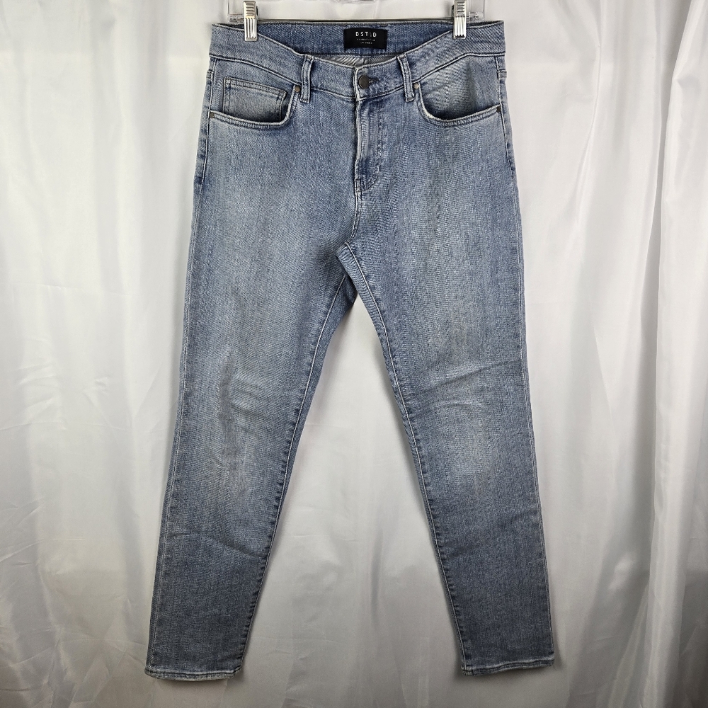 DSTLD Mens Skinny Slim Light Wash Denim Jeans Size 32x32